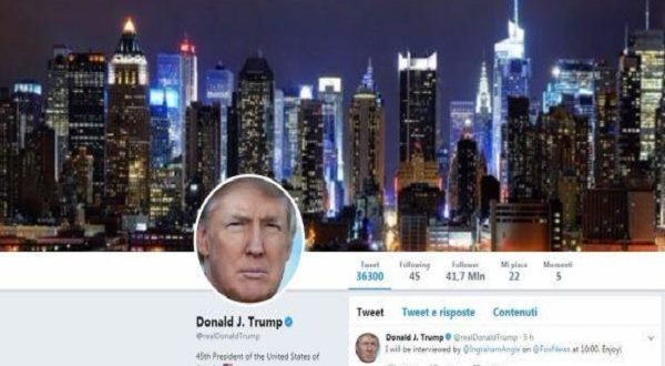 Donald Trump twitter ko: errore o scherzo dello staff della Casa Bianca?