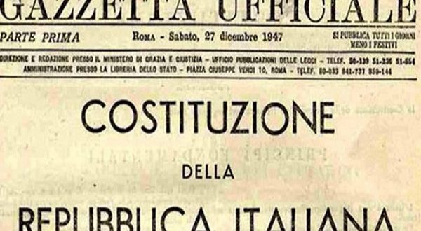 Costituzione Italiana festeggia 70 anni: entrò in vigore il primo gennaio 1948